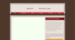 Desktop Screenshot of hooferridingclub.org